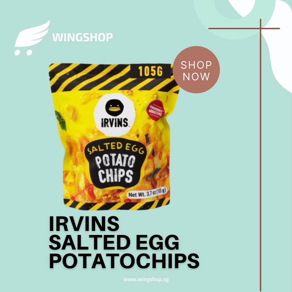 

(PO) Irvins Singapore Salted Egg Potato Chips - Snack Kentang Telor Asian 105g/230g