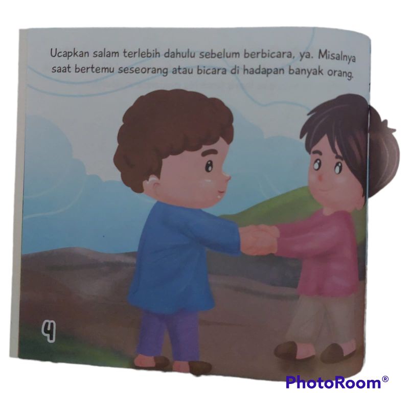 Paket Isi 6 Buku Cerita Anak Muslim Seri Adab Usia 3 Tahun Billingual Full Colour