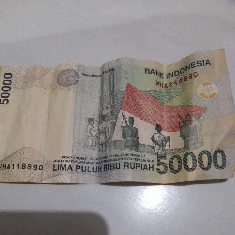 Uang Lama Asli Indonesia Rp 50.000