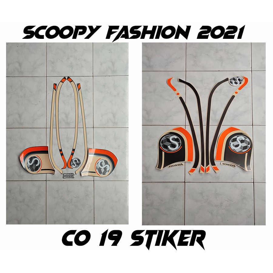 STIKER STRIPING & LIS BODY MOTOR SCOOPY FASHION 2021 FULL BODY