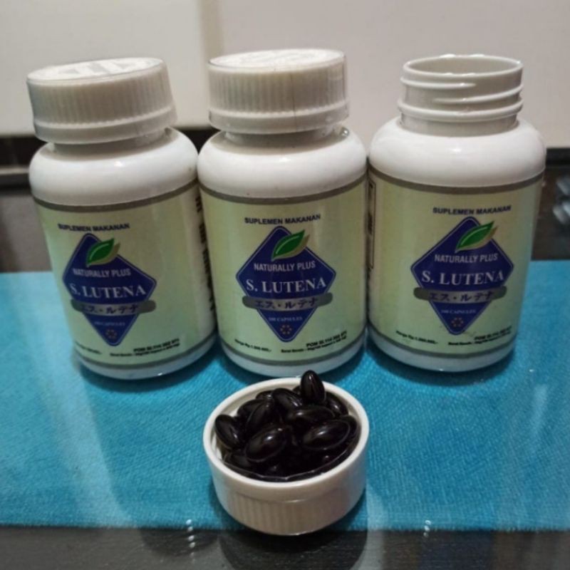 S LUTENA ORIGINAL NATURALLY PLUS SLUTENA SOFTGEL JAPAN ASLI BPOM