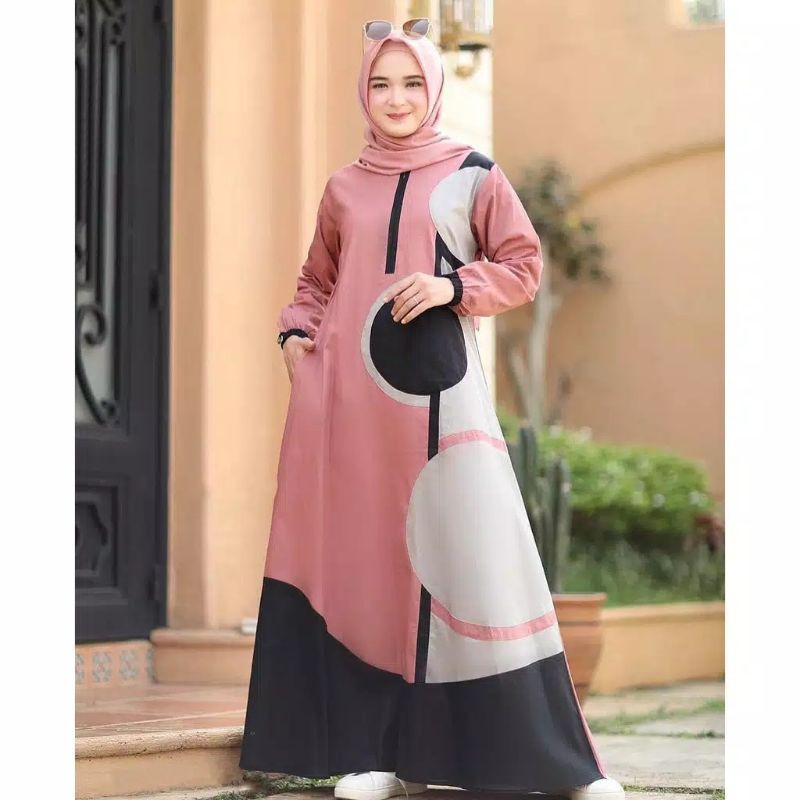 Jovita maxy dress baju gamis pakaian wanita fashion muslim