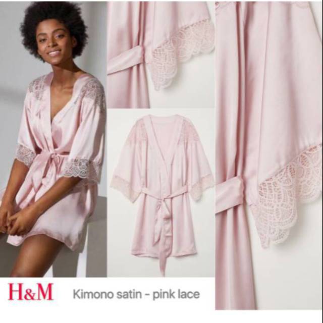 KIMONO HM LACE PINK