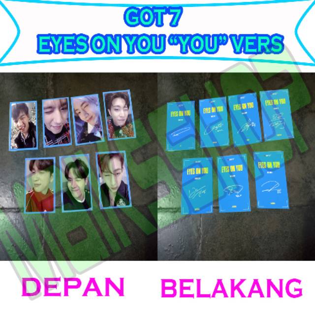 Got7 Eyes On You All Version Photocard Kpop