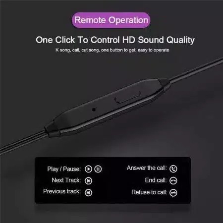 Headset - Earphone - Handsfree D21 Universal Stereo Bass