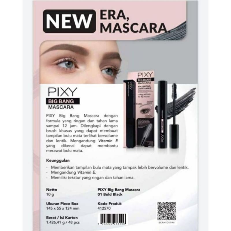 PIXY BIG BANG MASCARA ~ ORIGINAL 100℅