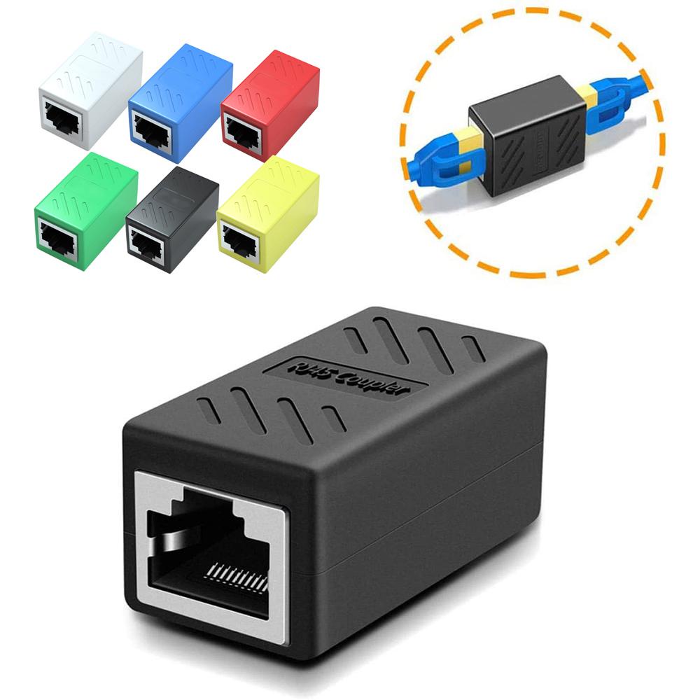 LILY 1/5 Pack RJ45 Coupler Professional Female to Female Adapter Inline 8P8C LAN Connector