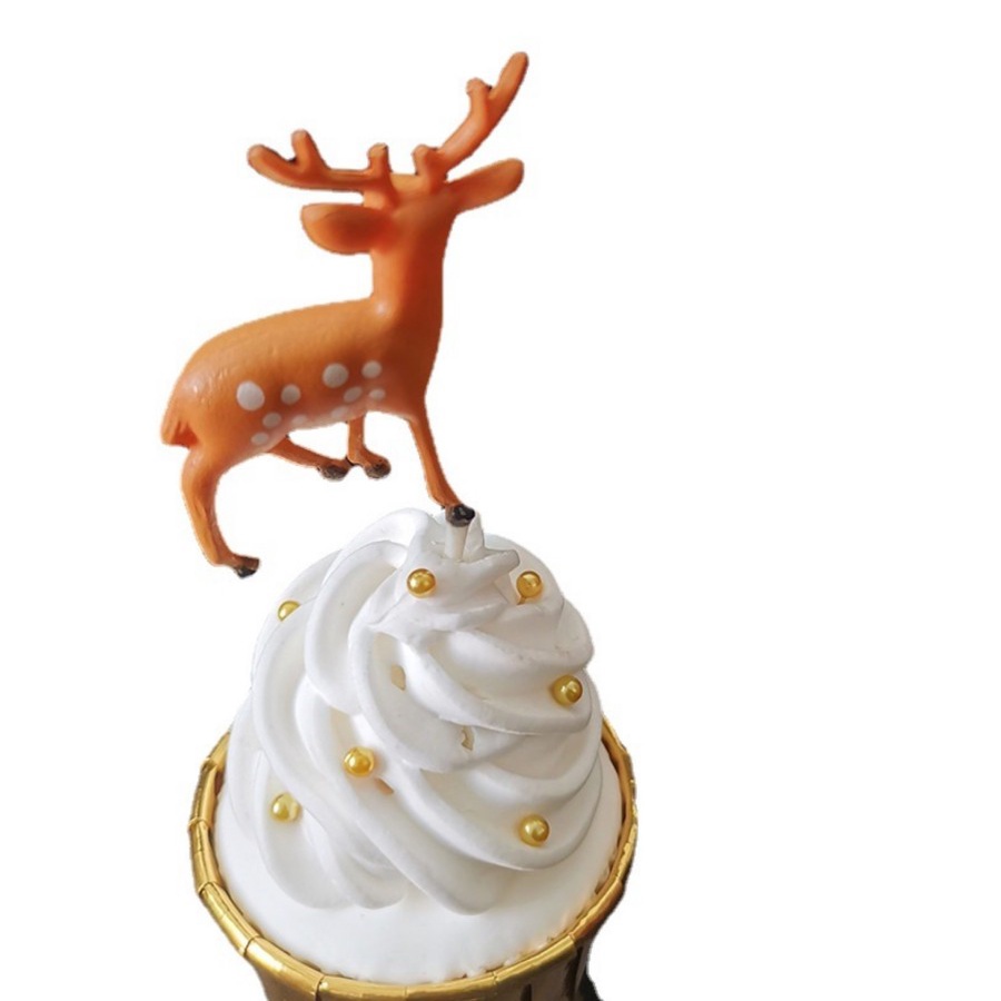 CTRU cake topper rusa deer dekorasi hiasan kue natal tusuk christmas