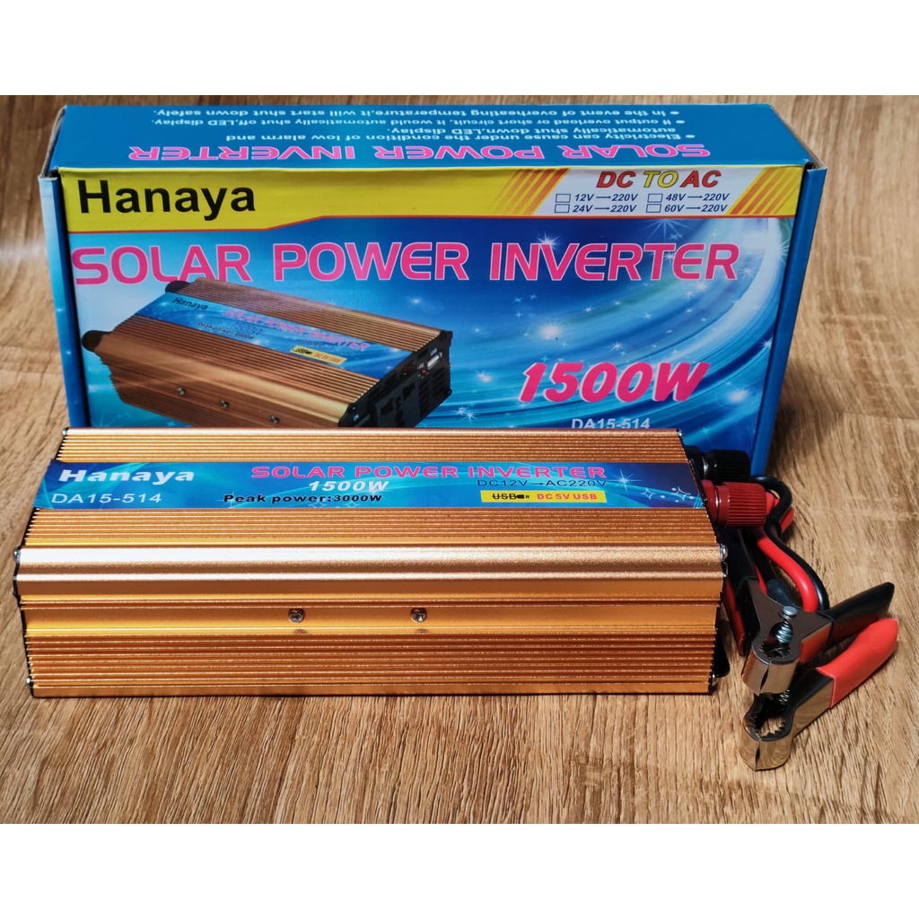 POWER INVERTER DC ke AC Aki listrik Serbaguna