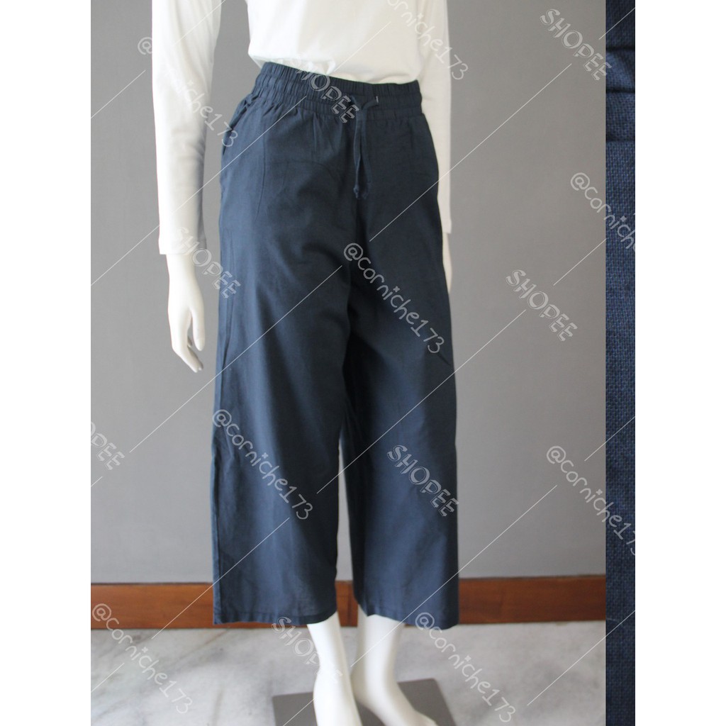 Corniche Wide Pants Navy - TH90141