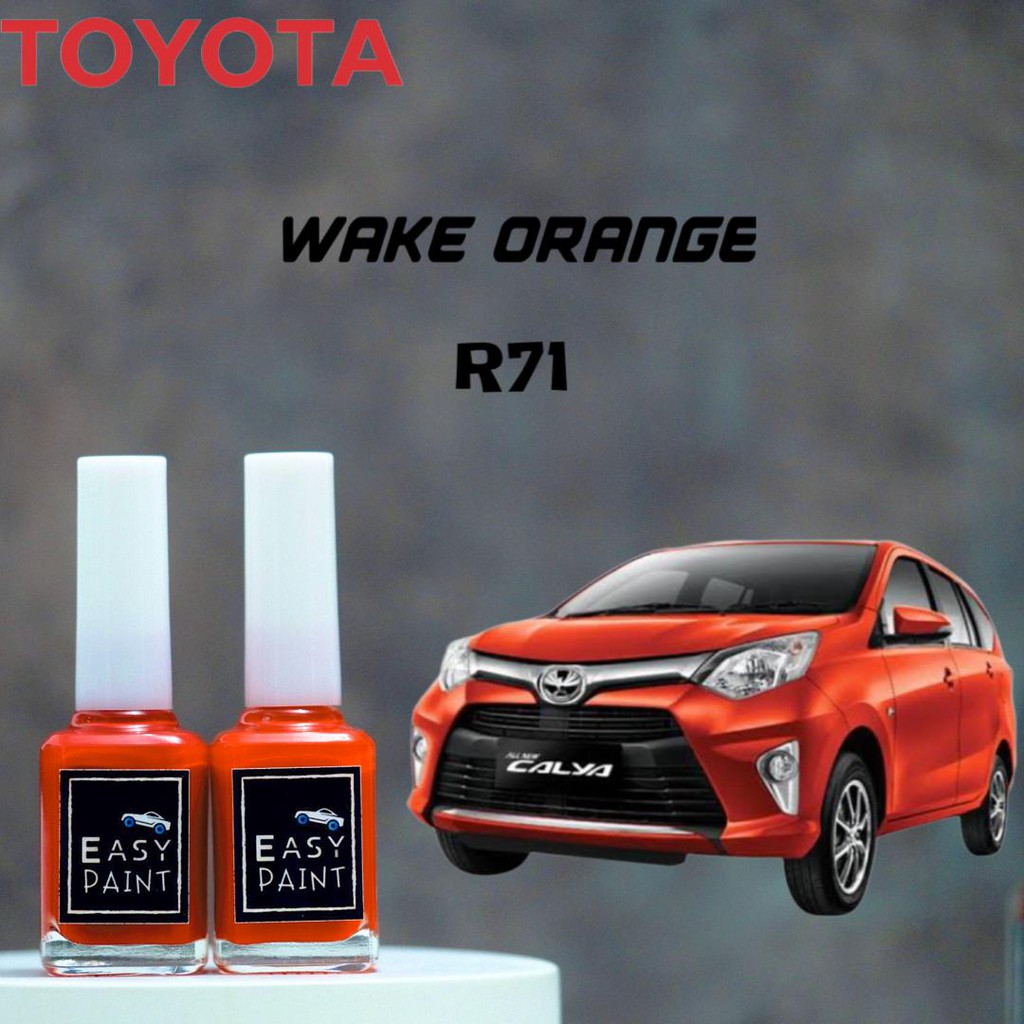 Cat Oles Orange Metalic R71  Toyota Daihatsu Agya Ayla Calya Sigra Oren Metalik Penghilang Baret