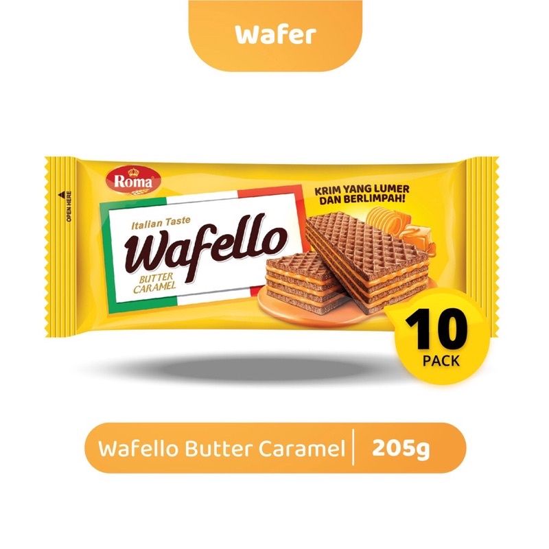 

wafello Wafer Italia Butter Caramel 10pcs @17g