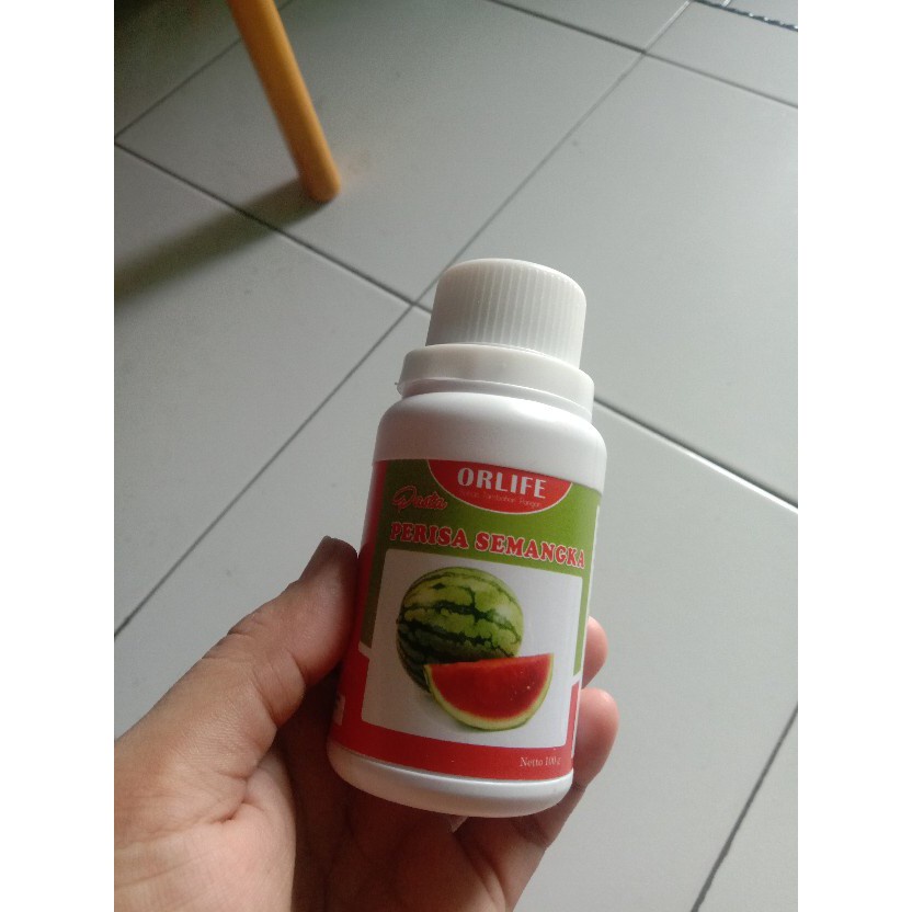 

ORLIFE WATERMELON SEGAR 100gr // Watermelon Flavor atau Perisa Semangka Merk Orlife \\ tambahan untuk makanan dan minuman