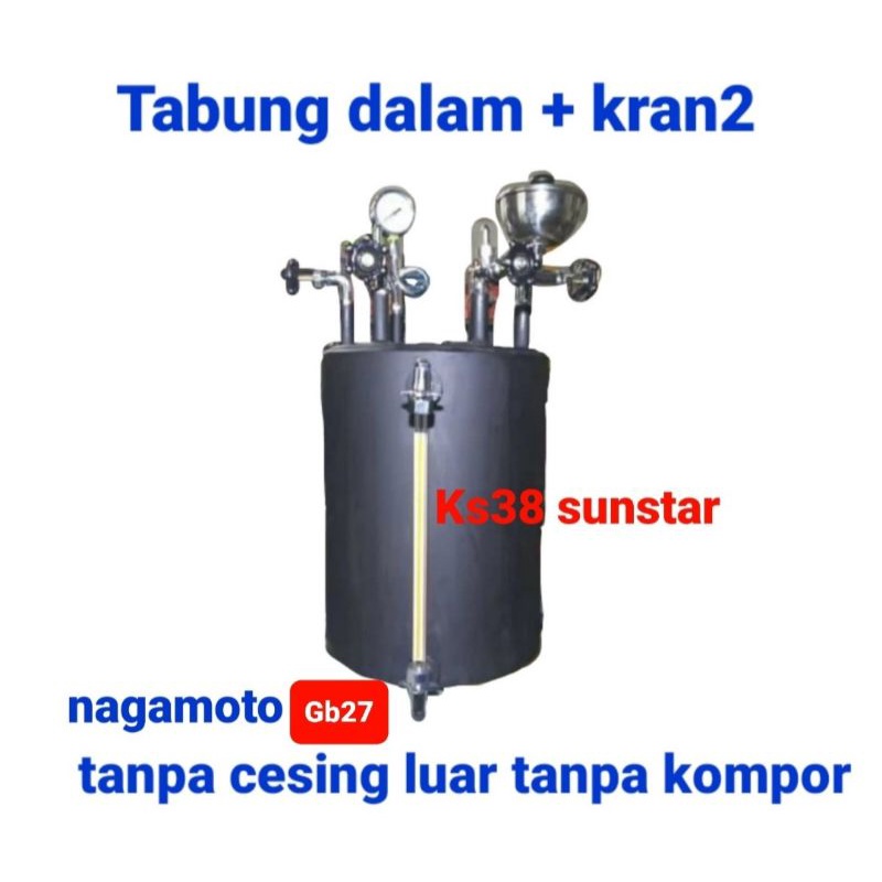 tabung dalam gb27 + kran setrika uap/boiler uap