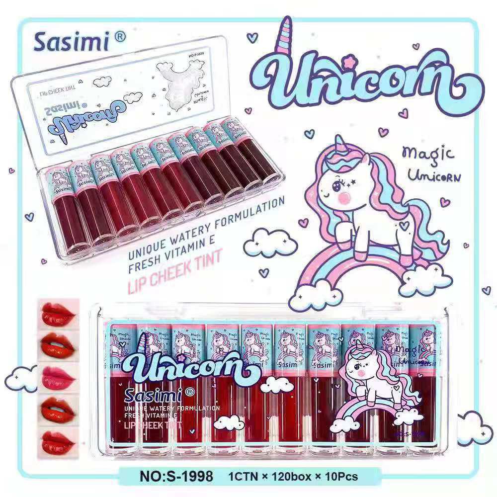 (CYBER) COD TERBARU  SASIMI UNICON LIPTINT HARGA SATUAN 1KOTAK ISI 12 MINI MOISTURIZE AND NATURAL