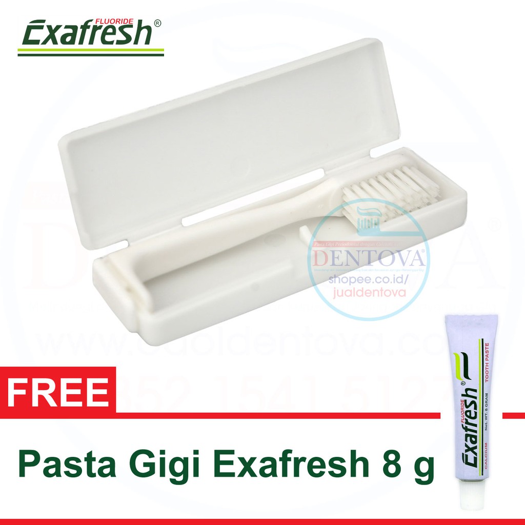  Sikat  Gigi  Travel Mini Pack Exafresh Toothbrush untuk 