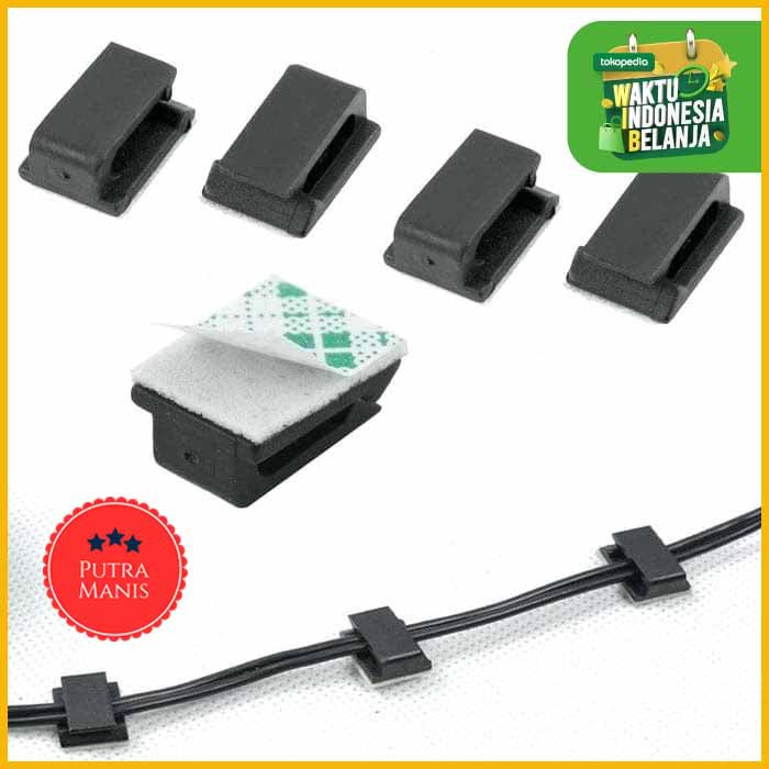 Klip Perapih tali Pengikat Penjepit Kabel Mobil car Listrik USB PC Organizer rumah kamar