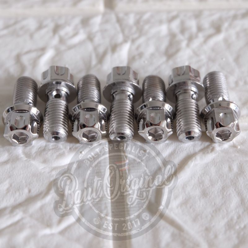 baut kaliper probolt new model silver drat kasar original thailand