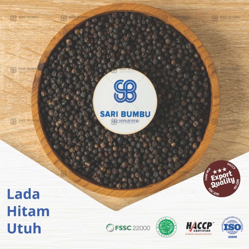 

250gr Lada Hitam Utuh / Black Pepper Seed Export Quality