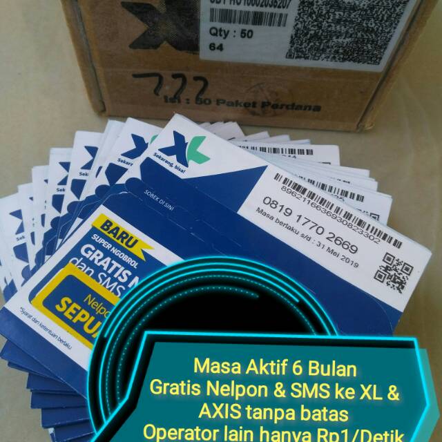 XL Super Ngobrol Masa Aktif 6 Bulan