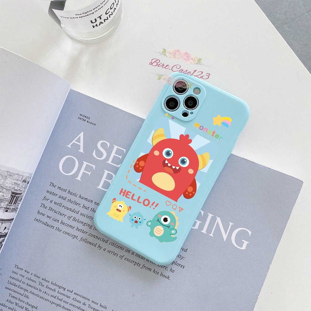 CASE CASING SOFTCASE SILIKON MACARON PELINDUNG KAMERA MONSTER OPPO VIVO SAMSUNG XIAOMI REALME IPHONE ALL TYPE BC6179