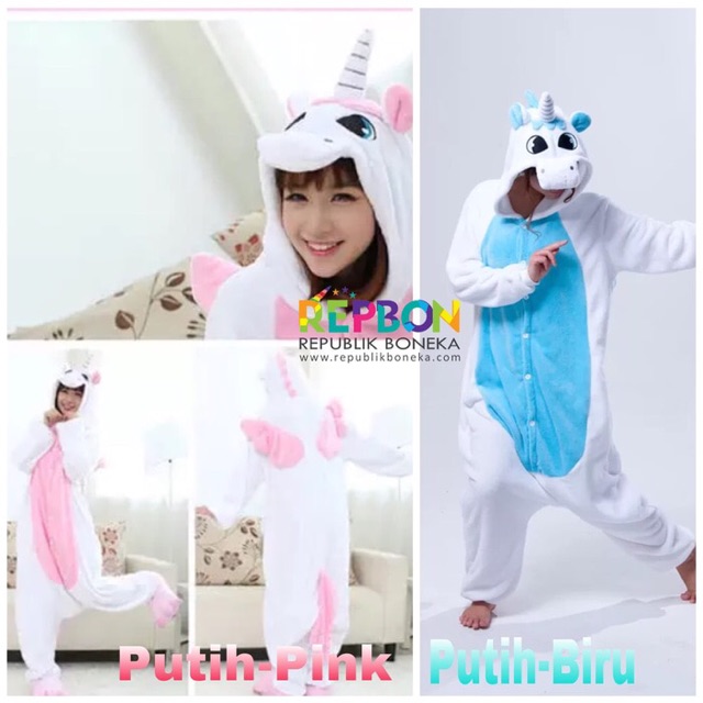 BAJU ONESIE KOSTUM UNICORN PIYAMA