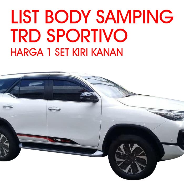 Jual Stiker Trd Sportivo Toyota Fortuner Avanza Sticker Mobil Shopee Indonesia