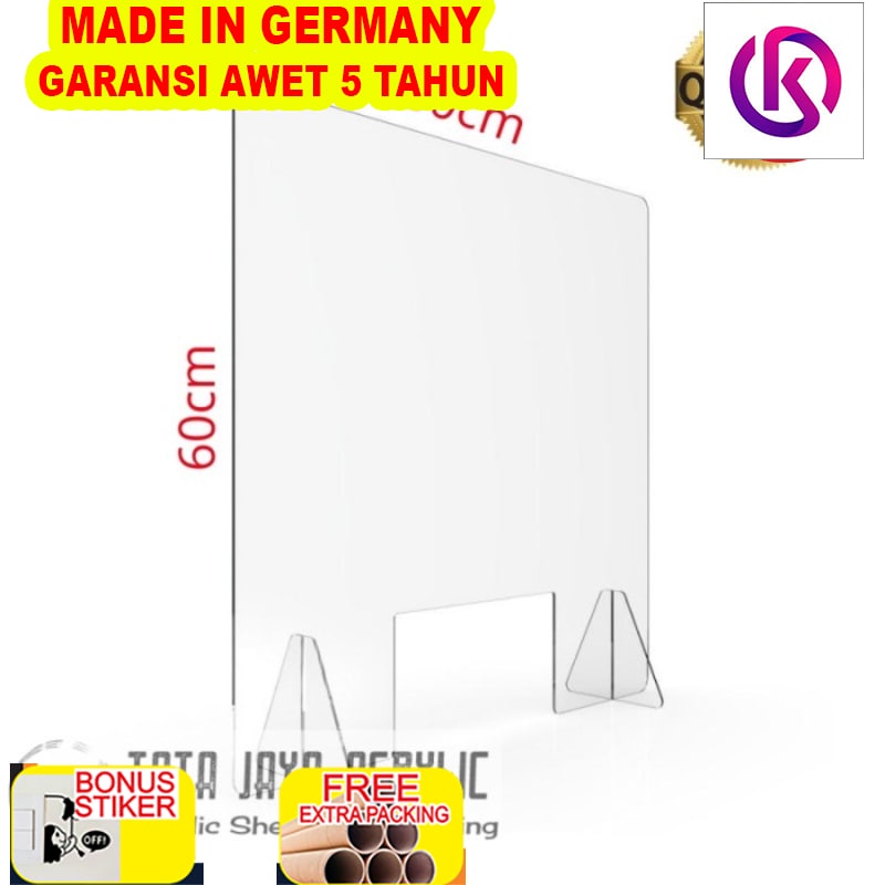 

Promo acrylic sekat meja kasir - 2mm