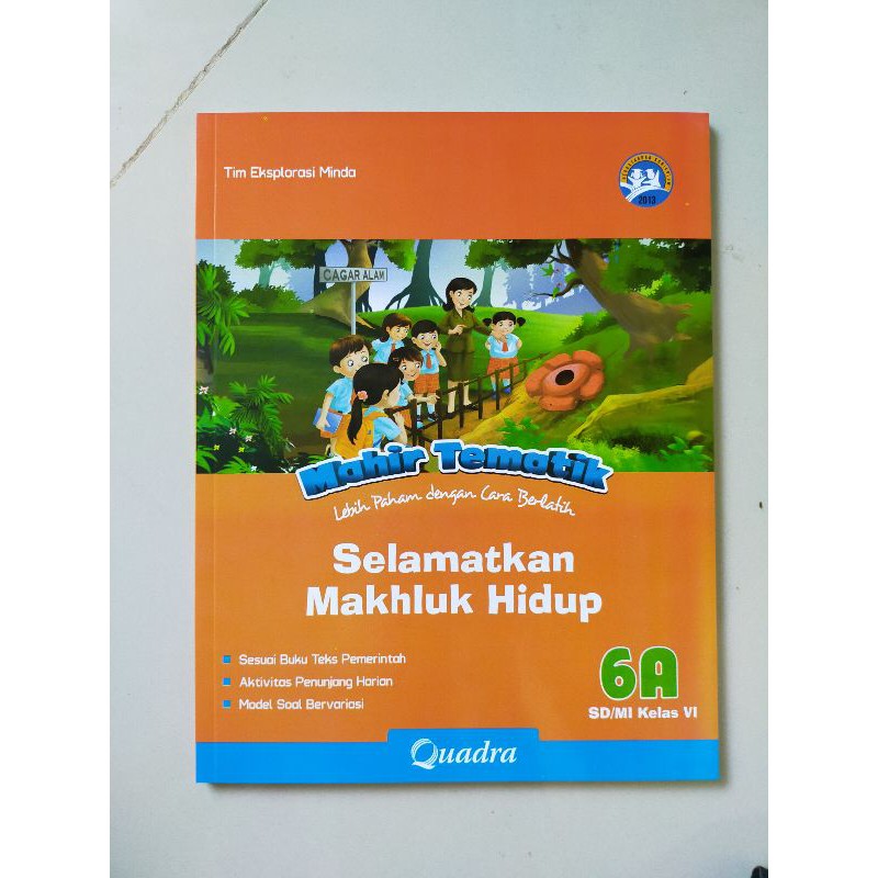 ORI satu paket buku mahir tematik K13 Quadra kelas 6 ABCDE semester 1