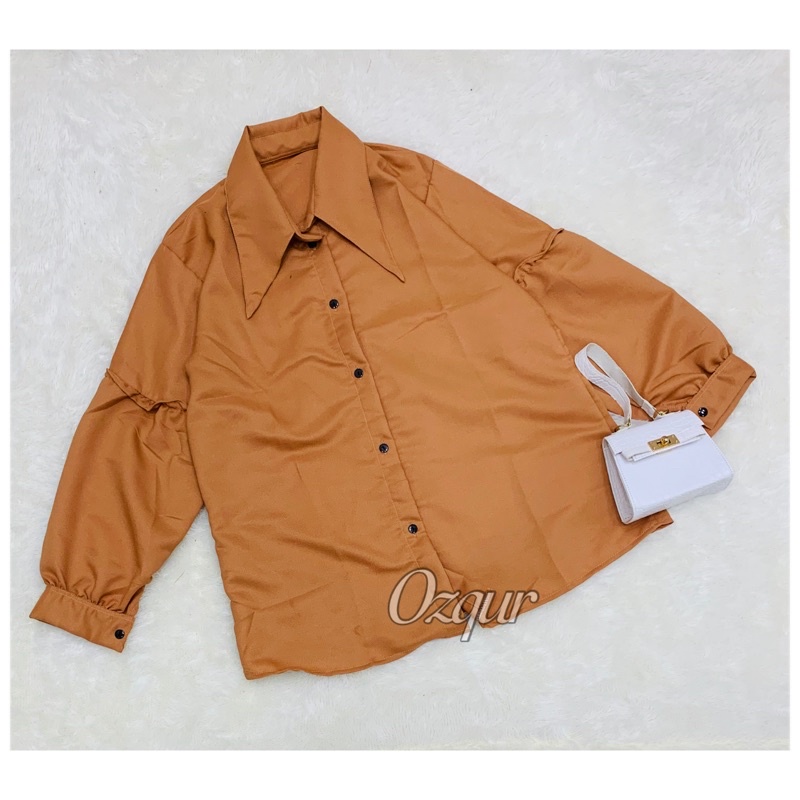 Kemeja Atasan Wanita Lengan Besar Modena Felice Katlina Lucia-MODENA MILO (L)