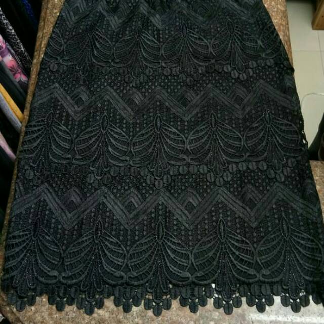 Rok wanita brokat import