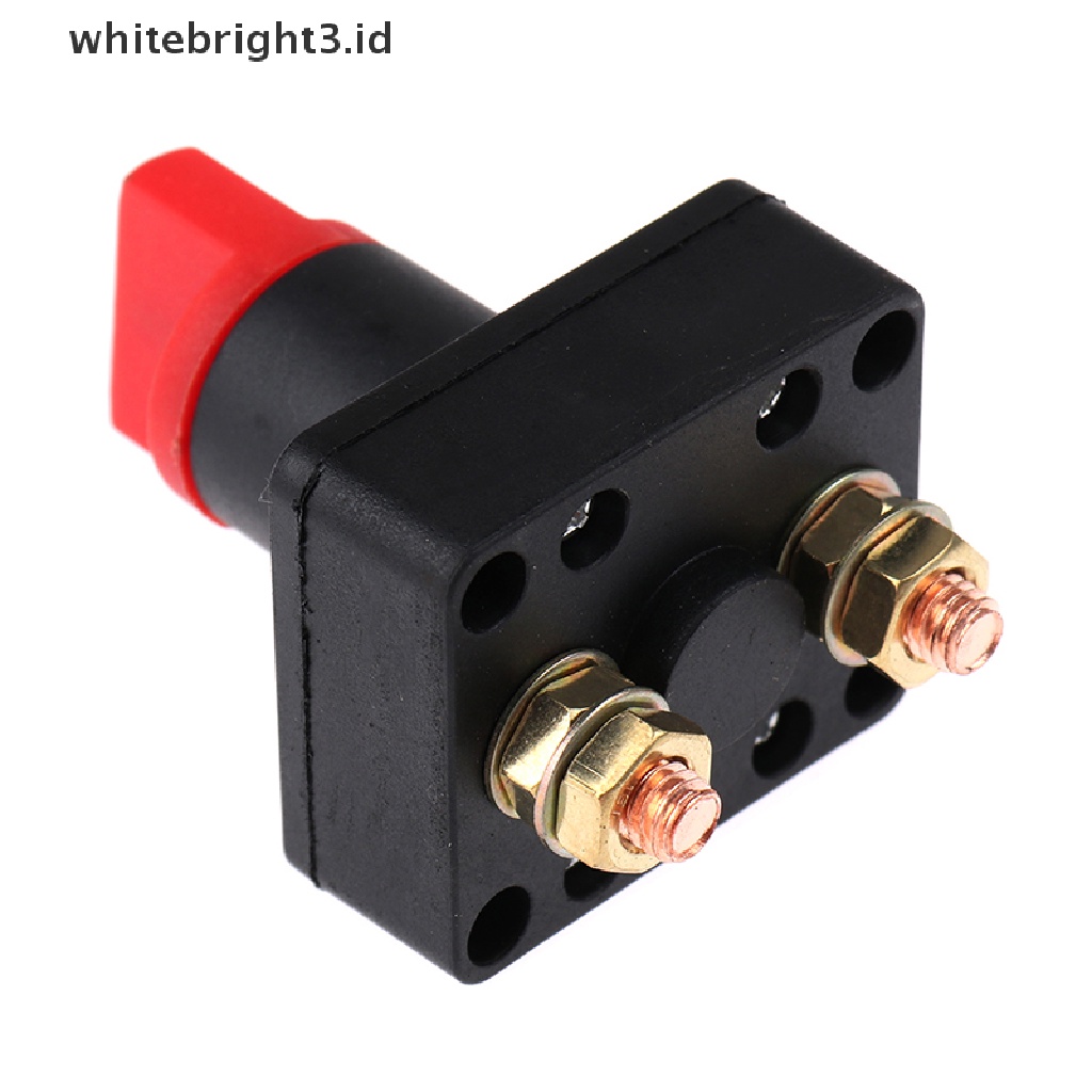 {whitebright3.id} 100A Battery Master Disconnect Rotary Cut Off Isolator Kill Switch Car Van  ,