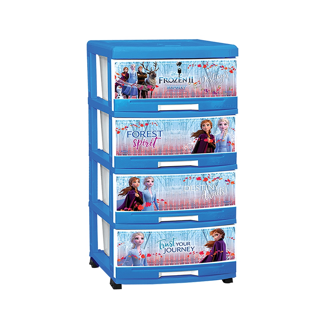 Lemari Pakaian Plastik Napolly / Lemari Anak karakter Frozen II CONTER-4000.K1.FR