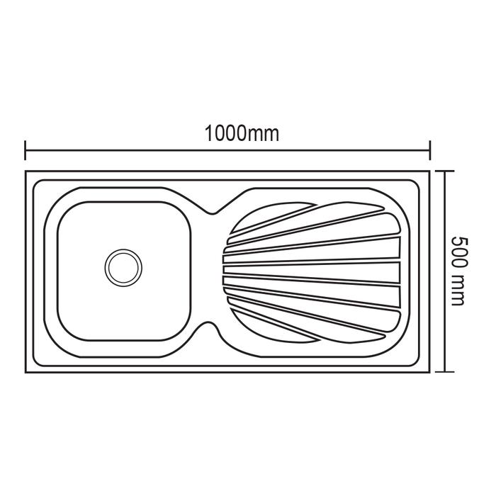 Tidy WLS 10050C staninless steel sink  Shopee Indonesia