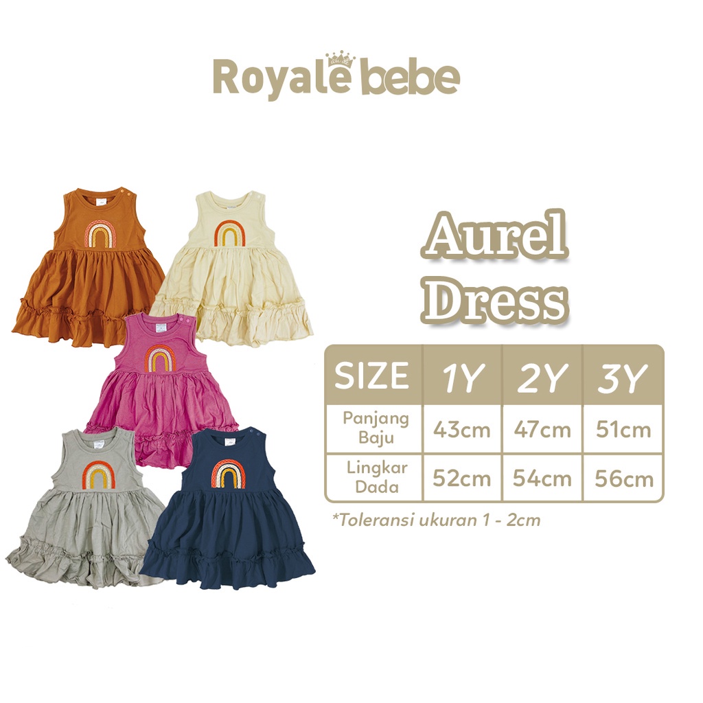 ROYALE BEBE - DRESS ANAK [ AUREL DRES ]