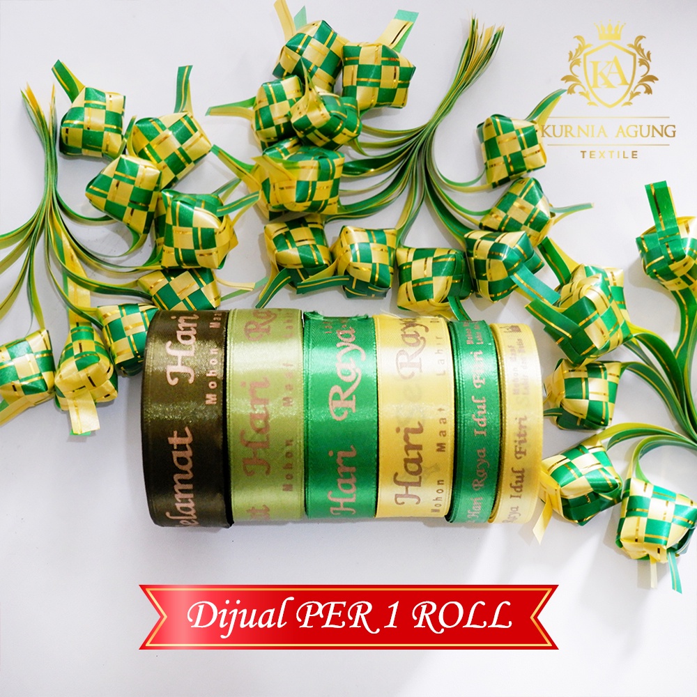 Pita Satin Hari Raya Idul Fitri Lebaran Hampers Parcel Dijual Per ROLL