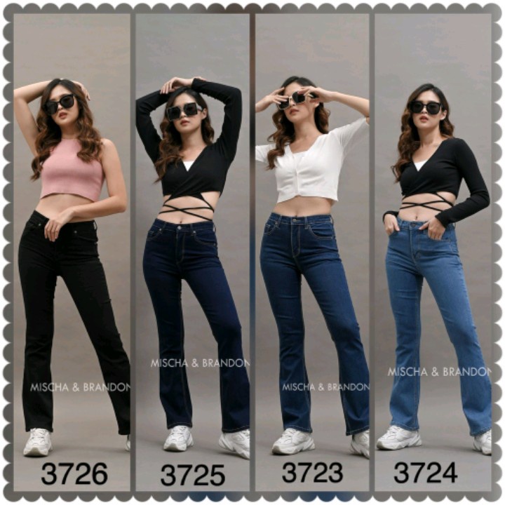 #3089 MISCHA BRANDON CUTBRAY JEANS HIGHWAIST ROYAL BLUE 27 - 34