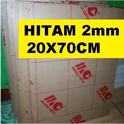 

Acrylic / acrilic / akrilik Hitam glossy tebal 2mm ukuran 20x70cm