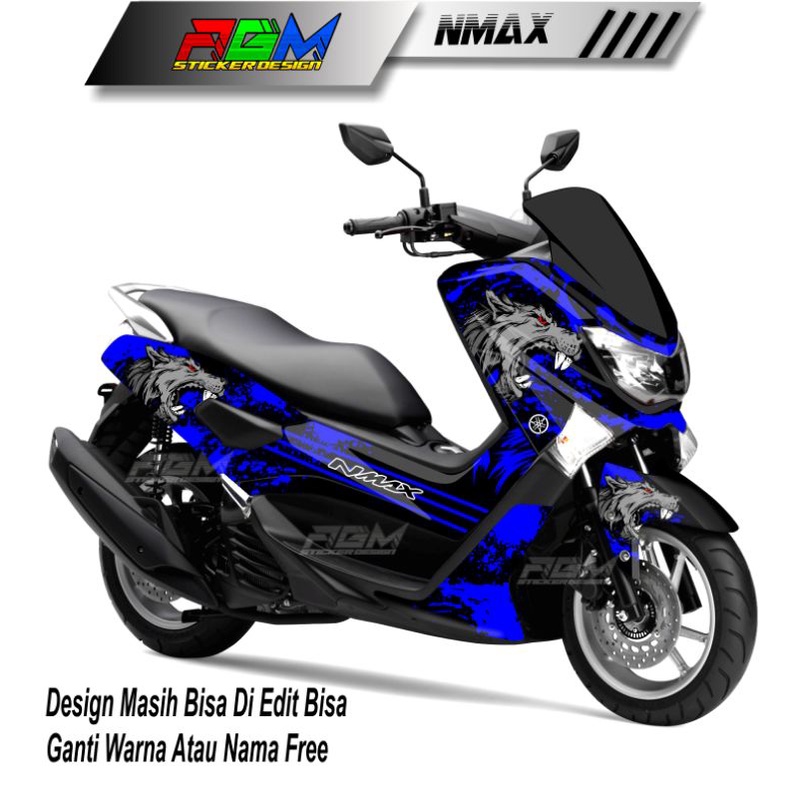 Sticker Decal Nmax Lama Full Body Serigala AGM 006