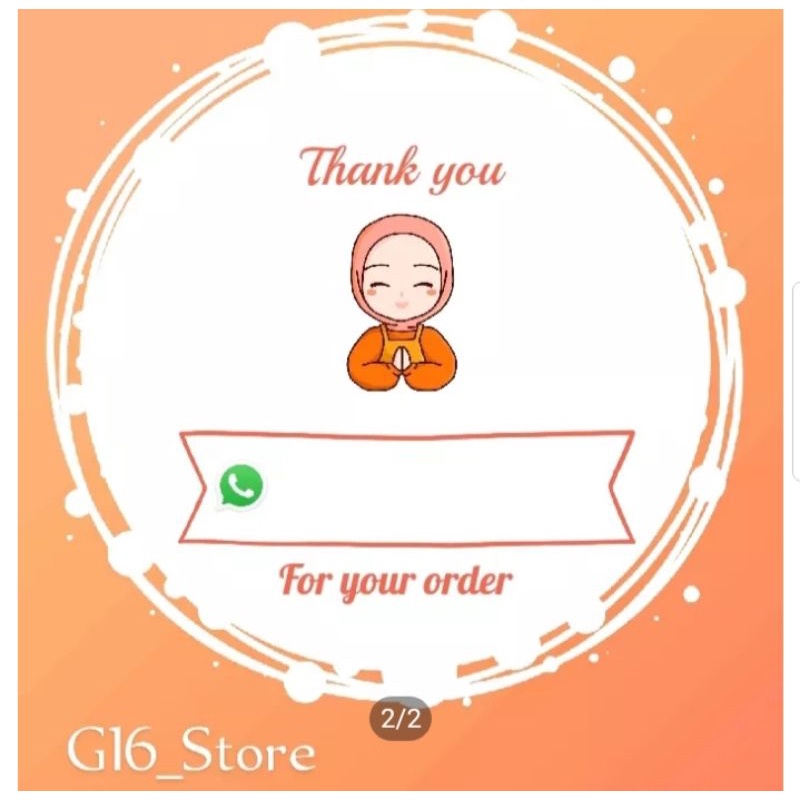 

1pcs Stiker (Wa) hijab uk 4,5 bentuk bulat