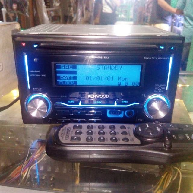 Kenwood DPX-6110U time corection original honda freed doubledin audio mobil