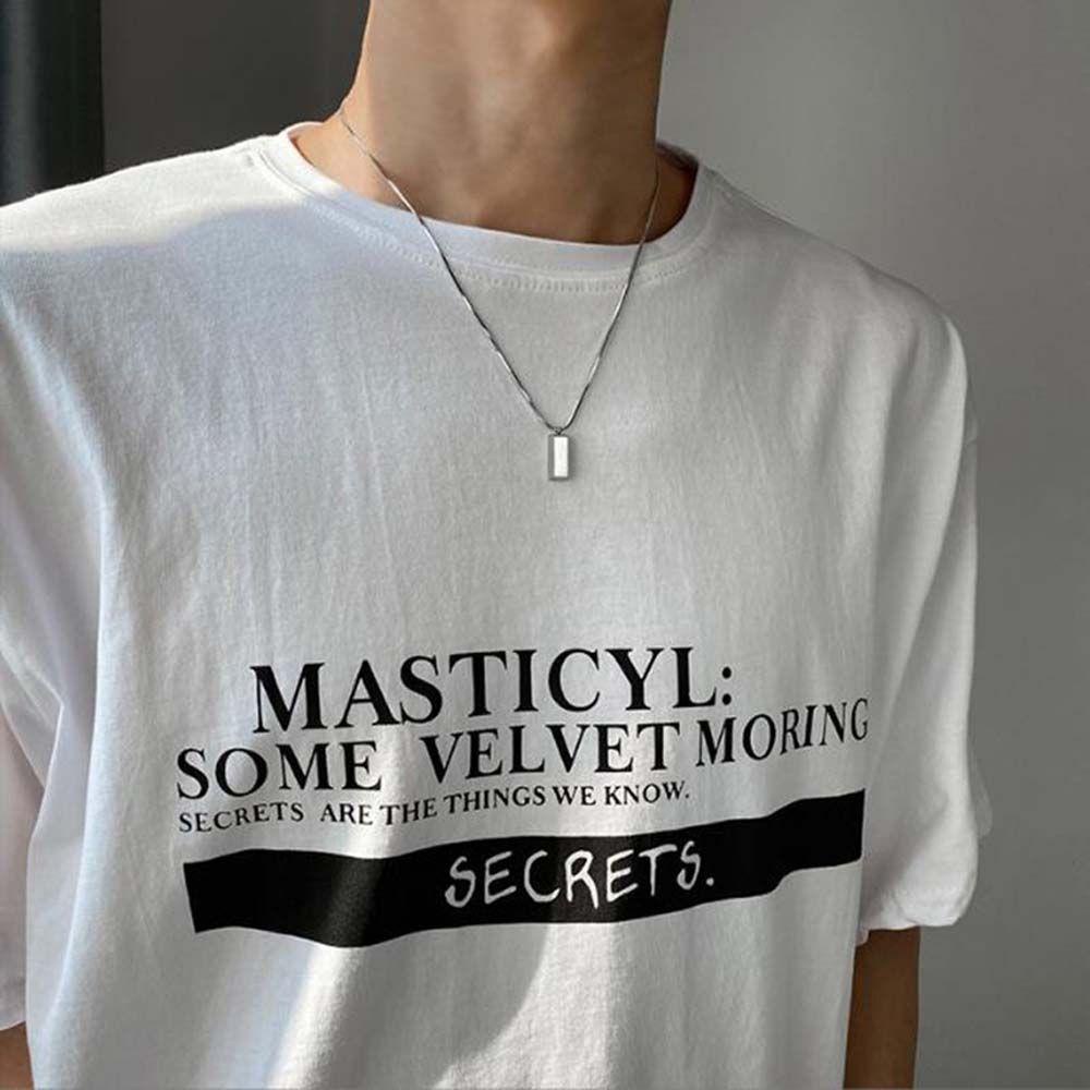 Mxbeauty Kalung Pria Keren Sederhana Hadiah Pacar Sweater Rantai Pasangan Kalung Rantai Tulang Ular Gaya Korea Kalung