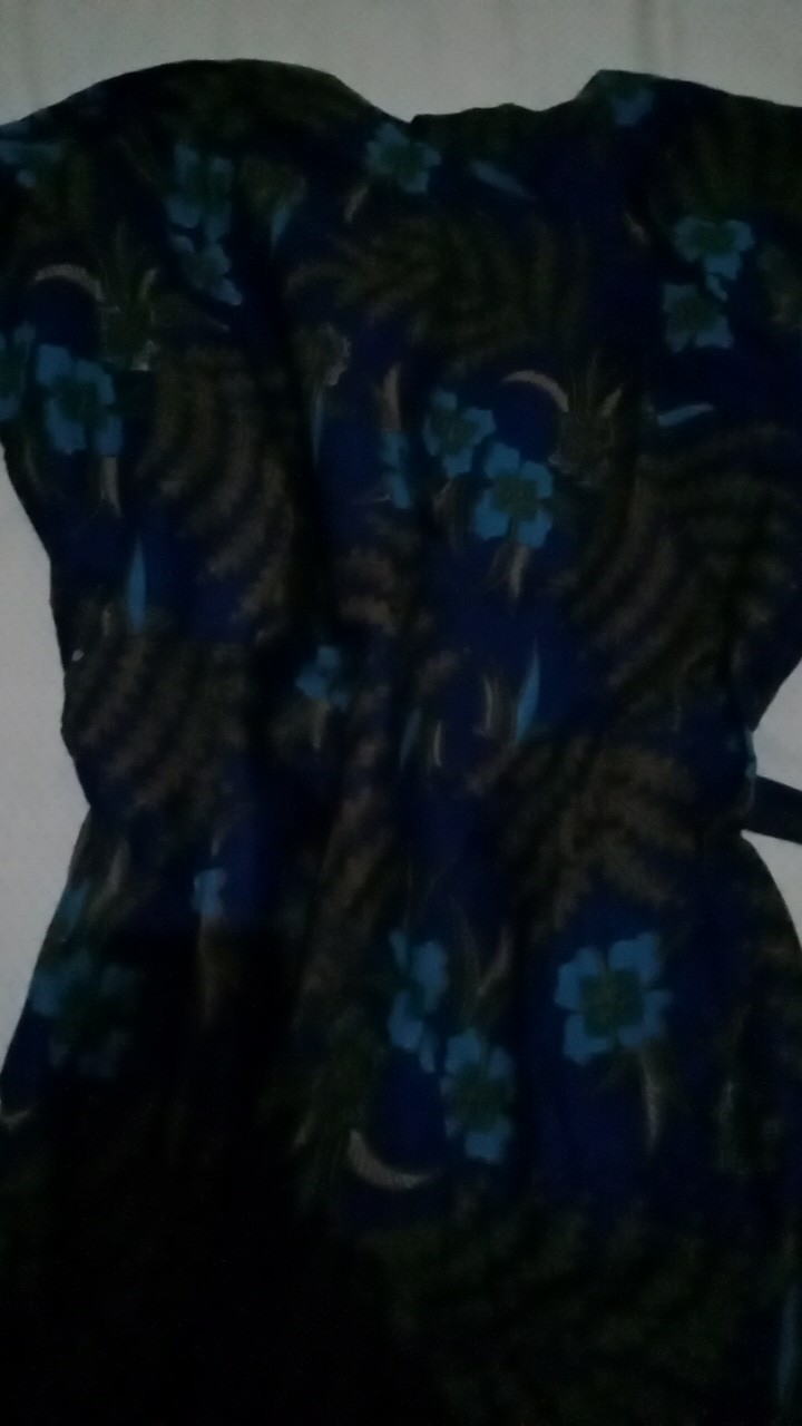 Ms Gamis Batik Sriwedari Maxi Jumbo Bumil/busui Katun Sogan Allsize Ld 104 Dan 120