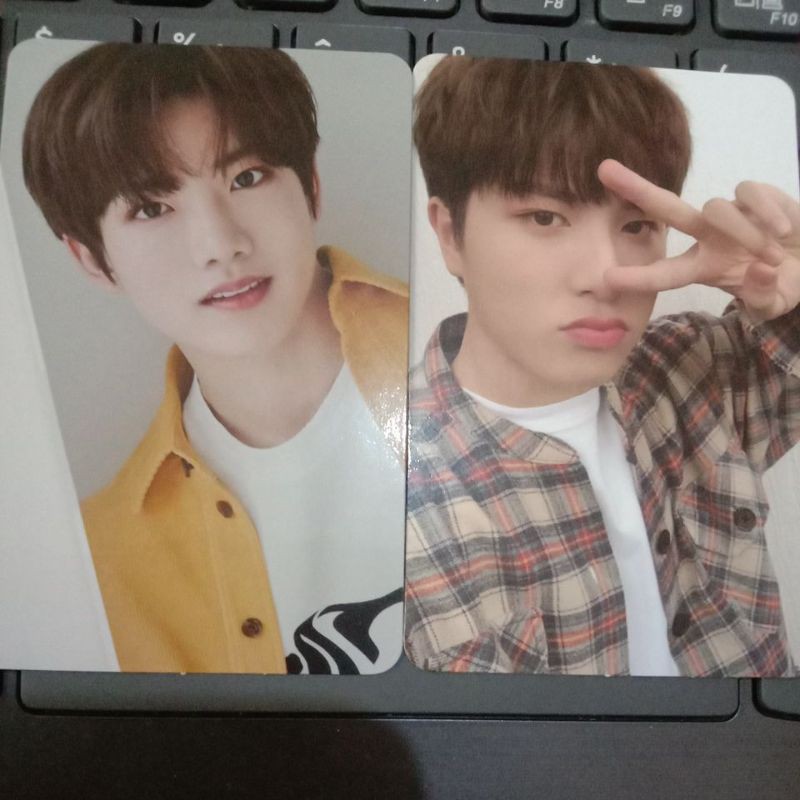 photocard pc treasure junkyu concept blue junghwan selfie blue
