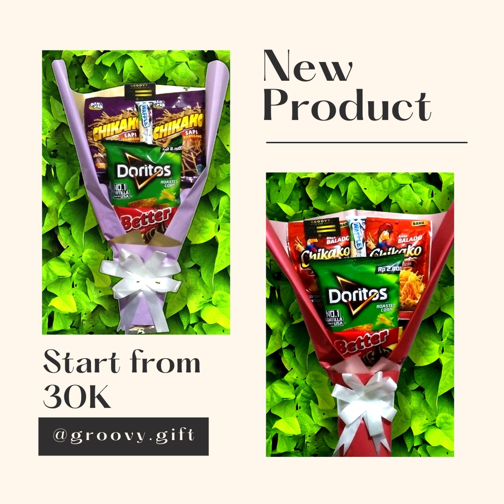 

MINI SNACK BOUQUET MURAH (READY STOCK) BY GROOVY.GIFT