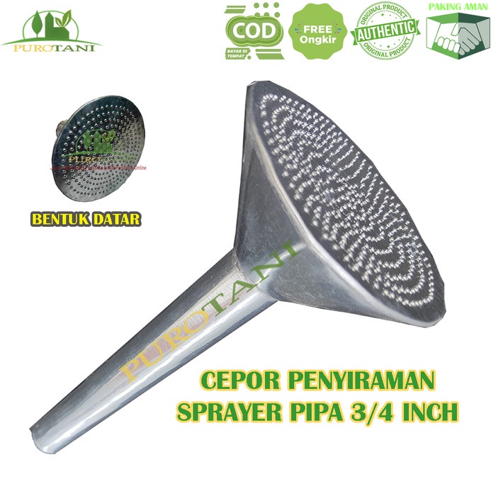 Cepor gembor lubang halus ukuran 1 inchi -3/4 inchi Cepor Penyiraman Sprayer 3-4 Inchi