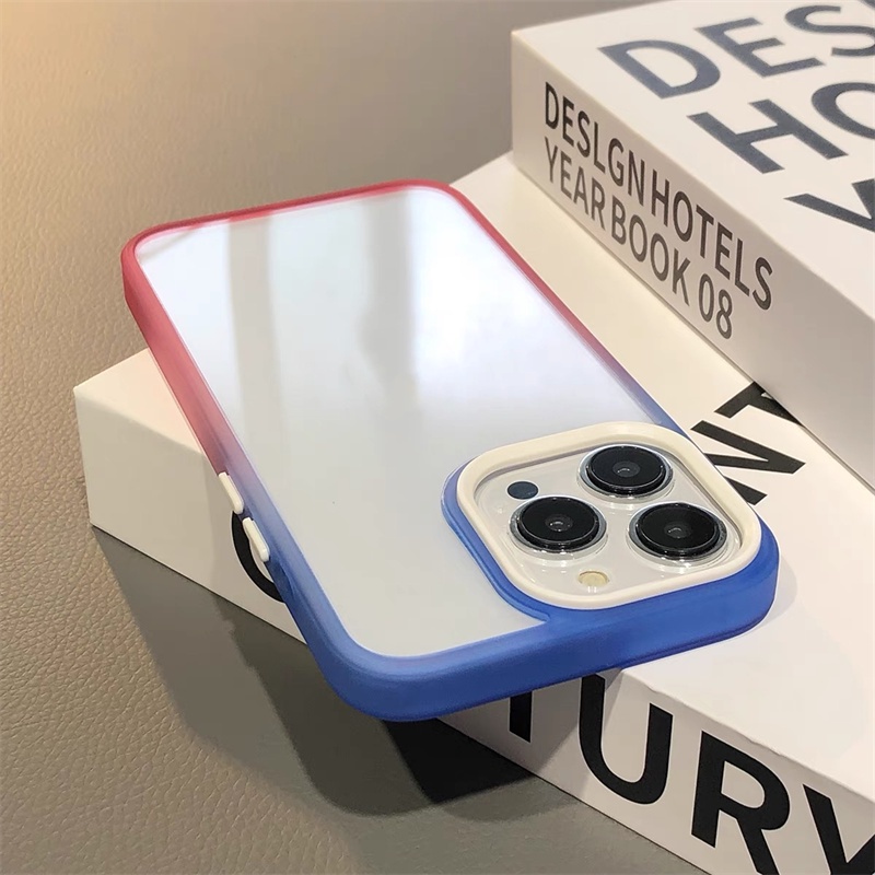 High Quality Gradient Clear TPU Acrylic (For iPhone 11 Pro Max 12 Pro Max 13 Pro Max Case)