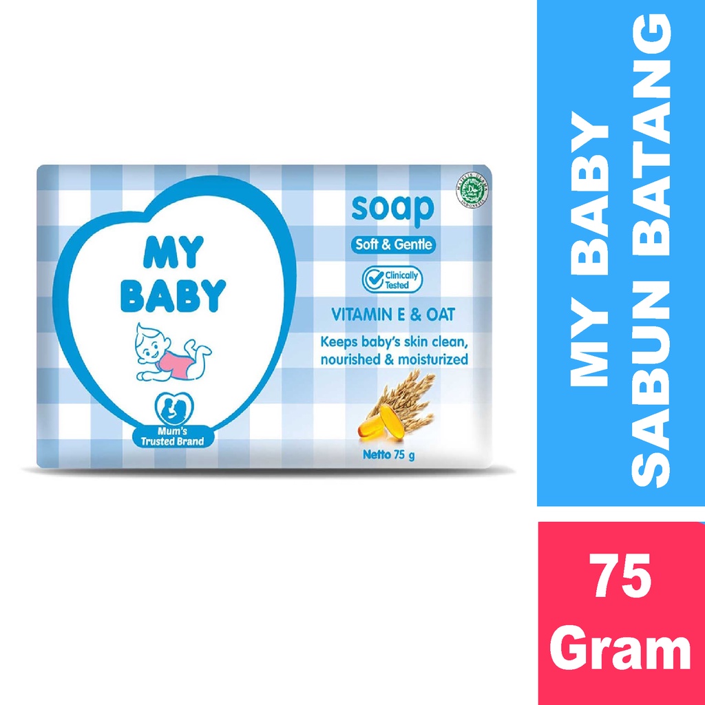 Bisa COD My Baby Soap | Sabun Batang Padat Bayi 75g