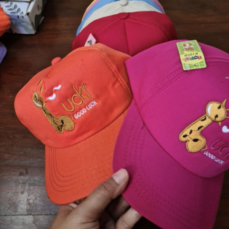 Topi Anak Good Lucky Jerapah Baseball Hat Kids Balita