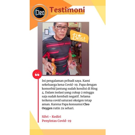 Cleo oksigen water 100ppm